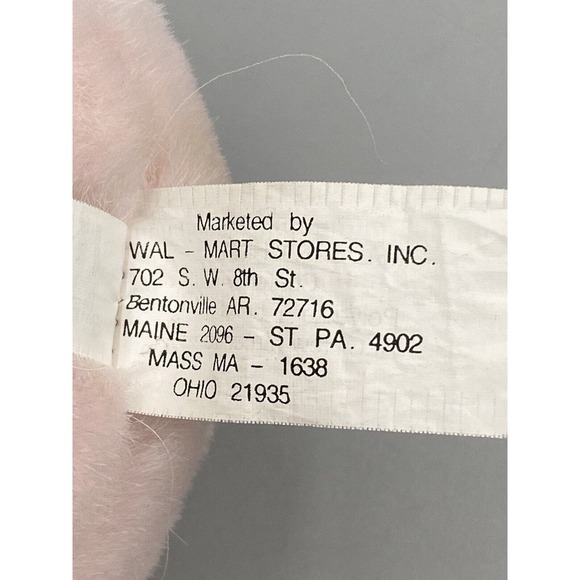 Walmart 5” Spring Pink Duck Baby Chick Duckling w/ Straw Hat and Bow Plush - Picture 6 of 7